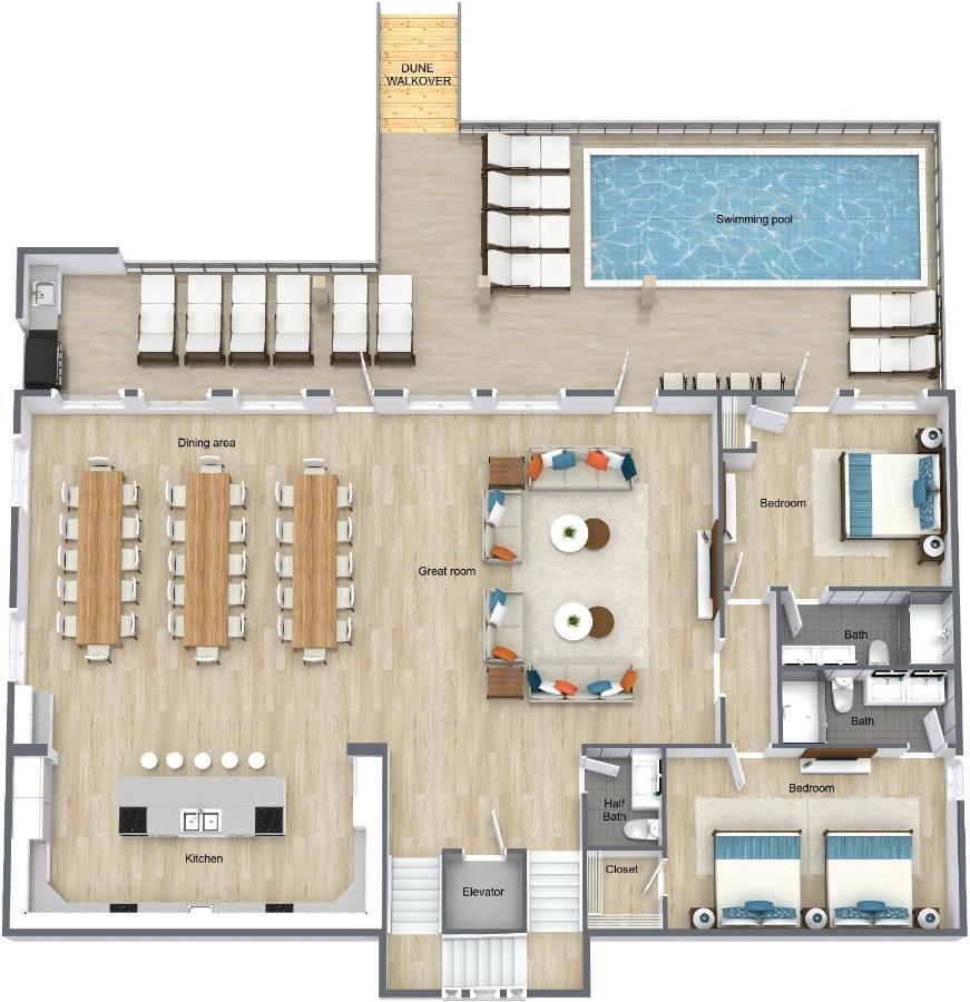 The Pearl Gulf Front W-Prvt Heated Pool, 12 Bdrm -12,5Bath Alvacationrentals Галф Шорс Экстерьер фото
